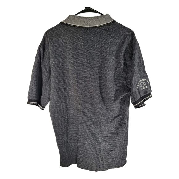 Harley Davidson Men's Dark Grey Polo Button FT‎ Lauderdale Florida Large - Picture 2 of 11